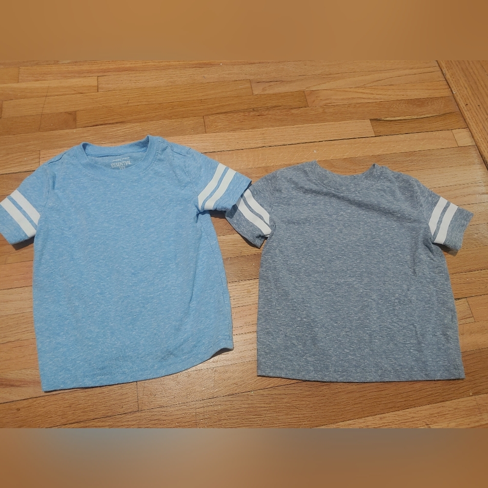 Jumping Beans Kids Blue and Gray T-Shirts / Set Of 2 / 12-18 Months